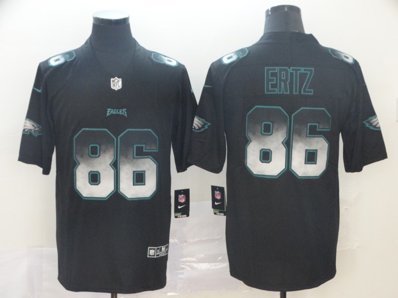 Men's Philadelphia Eagles #86 Zach Ertz Black Jersey